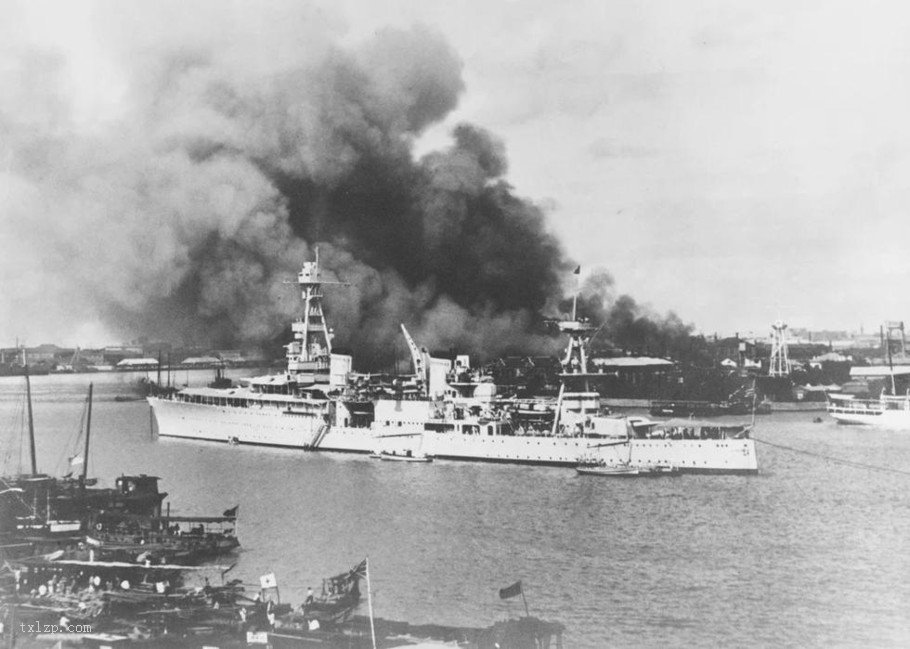 图片[9]-U.S. Navy Heavy Cruiser Watching the Battle of Songhu in August 1937-China Archive