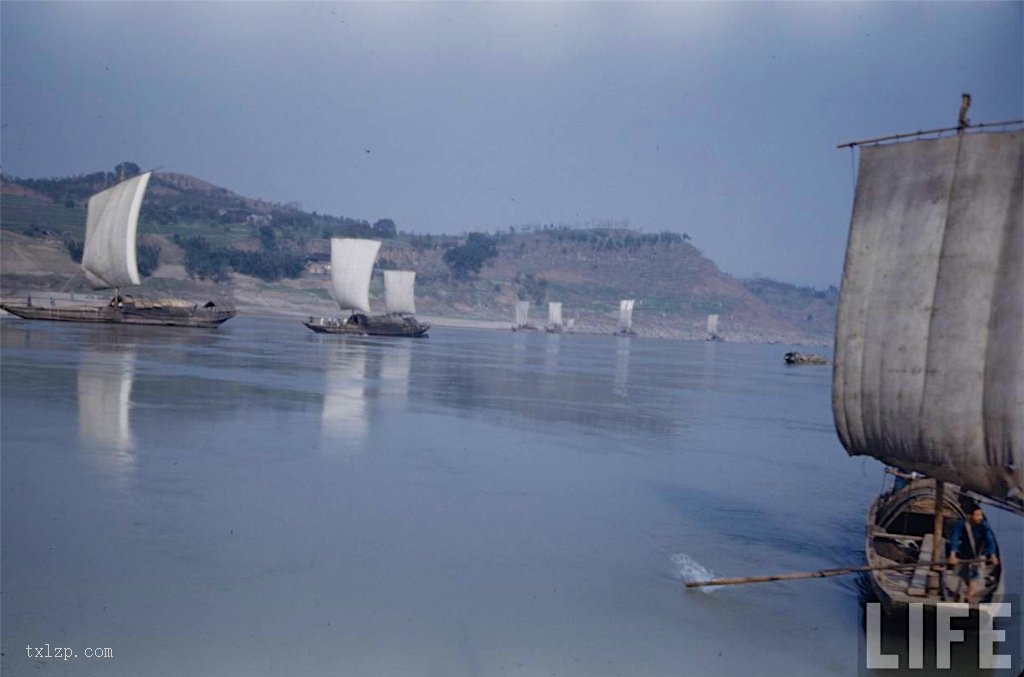 图片[2]-Old color photos of the Yangtze River scenery in 1946-China Archive