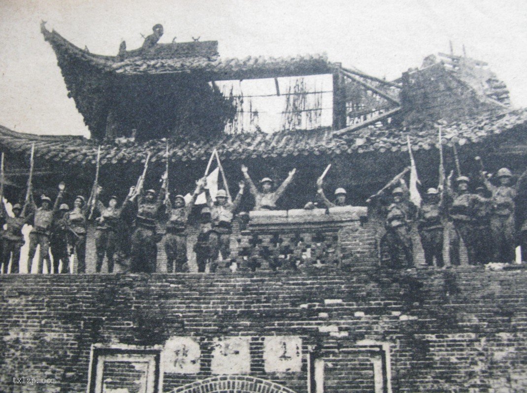 图片[1]-Old photos taken with the Japanese army in the attack on Huangchuan in 1938-China Archive