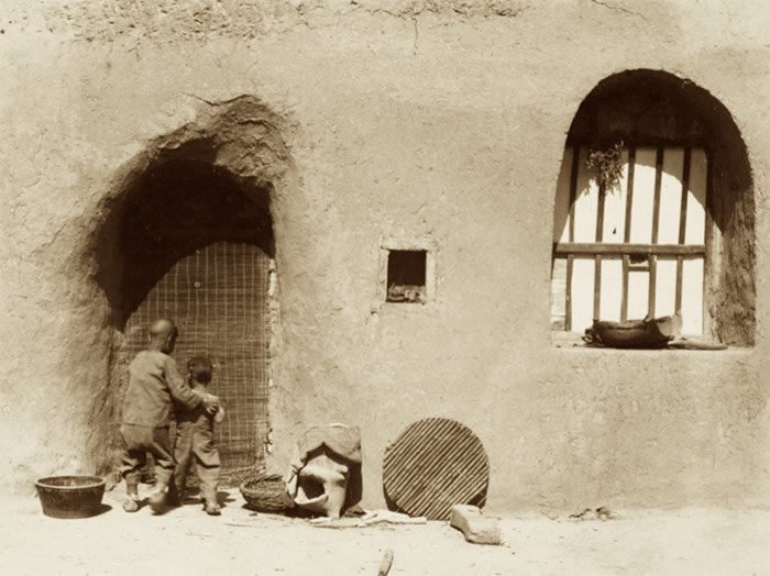 图片[1]-Photo of Shanxi people’s cave life in 1928-China Archive
