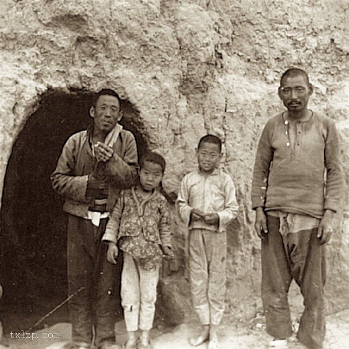 图片[1]-Old photos of cave dwelling life in Linfen, Shanxi in 1939-China Archive