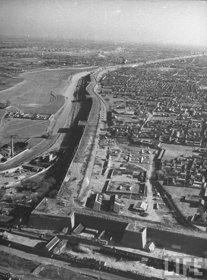 图片[2]-A rare old aerial view of Peiping from 1946 to 1948-China Archive