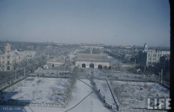 图片[1]-A rare old aerial view of Peiping from 1946 to 1948-China Archive