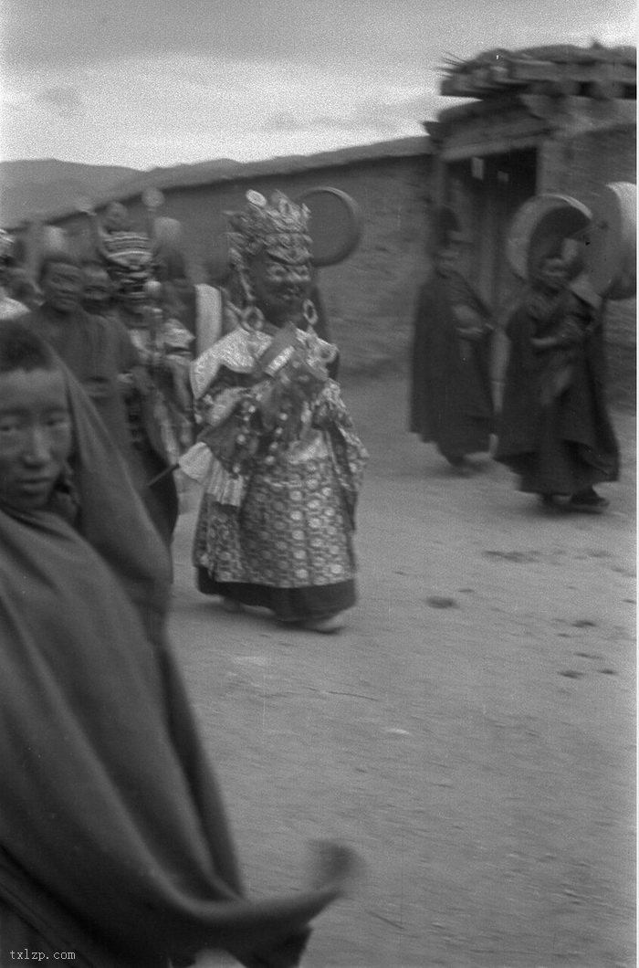 图片[5]-Picture of Lama’s Sacrificial Ceremony in Labrang Temple, Xiahe, Gansu in 1932-China Archive
