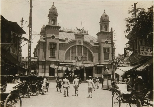 1938年湖北汉口老照片 彼时的汉口街景月湖晴川阁抱冰堂