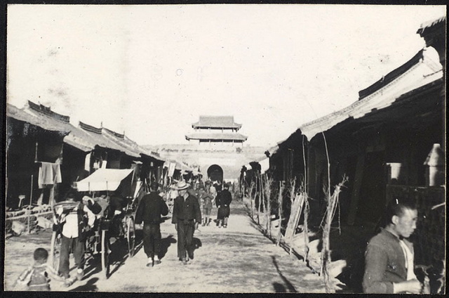 1936年甘肃平凉老照片 陇上旱码头