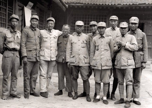 图片[1]-Old photos of leaders and soldiers of the Eighth Route Army taken in Yan’an in 1938-China Archive