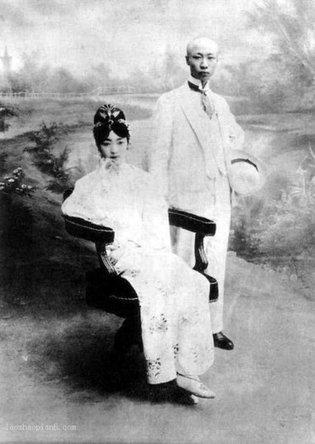 图片[4]-Old photos of the last Empress Wanrong-China Archive