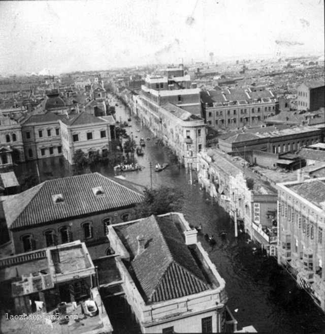 图片[4]-Tianjin Flood in 1939, 80% of the areas were rowed in Yancheng-China Archive