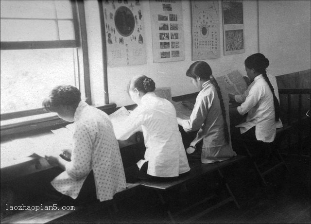 图片[7]-Old photos of girls’ study and life in Beijing Huiwen School in 1920-China Archive