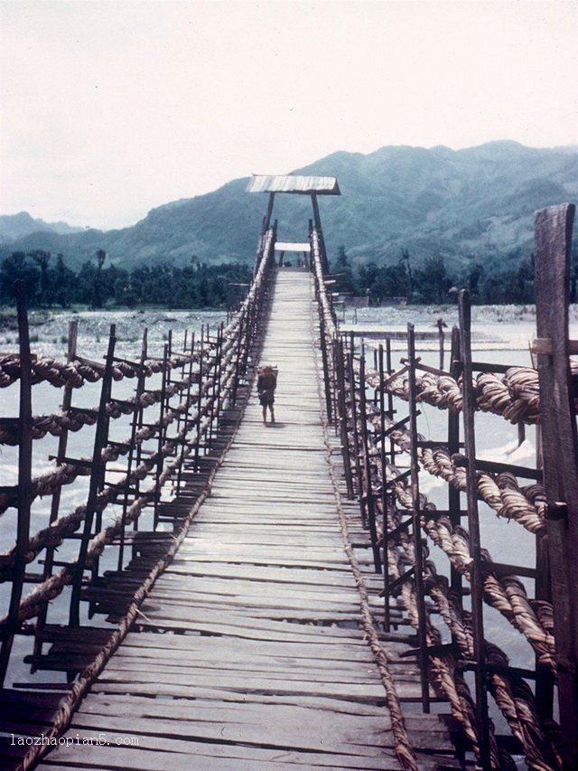  1944年灌县（都江堰）老照片 二王庙青城山安澜索桥