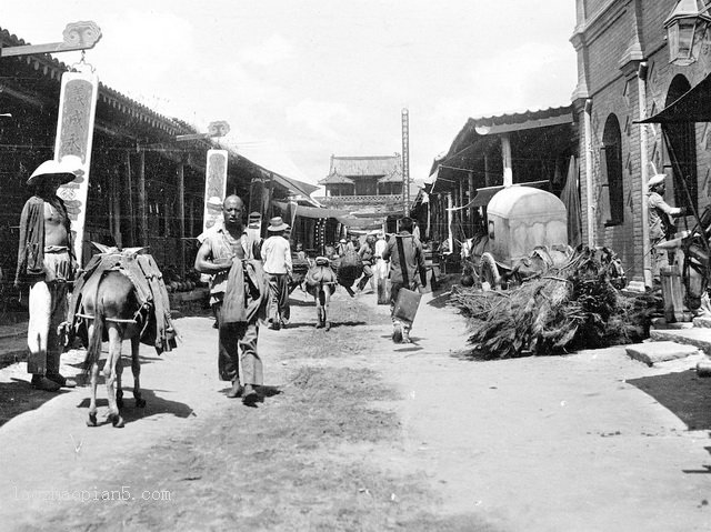 图片[1]-The old photo of Beiniuding and Shanhaiguan in Qinhuangdao, Hebei in 1917-China Archive