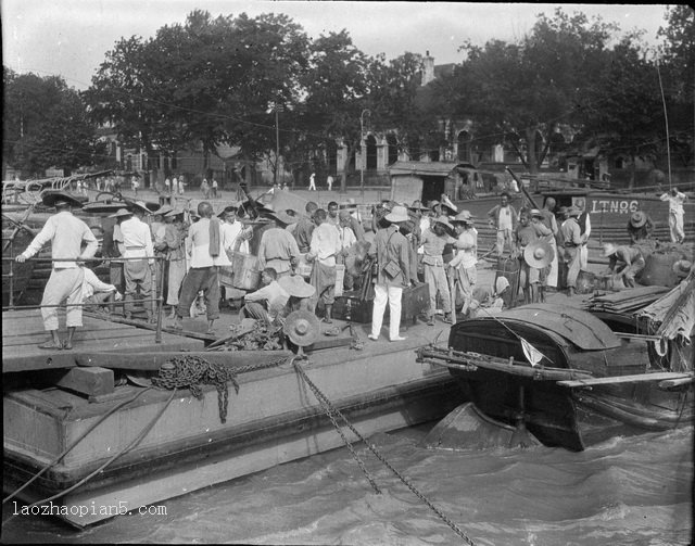 图片[1]-The old photo of Jiujiang, Jiangxi in 1917 The people who lived on the boat a hundred years ago-China Archive