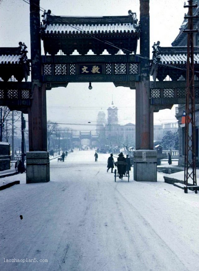 图片[1]-Do these buildings still exist according to the old color photos of Beijing in 1945?-China Archive