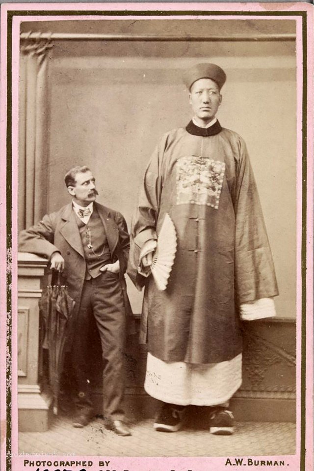 图片[7]-Real Images of Zhan Shichai, the World’s First Giant from 1871 to 1880-China Archive