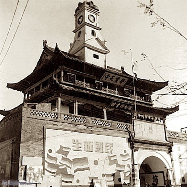 图片[3]-1939 Old photos of Drum Tower, Dragon Pavilion, Xiangguo Temple and Sihou Street in Kaifeng, Henan-China Archive
