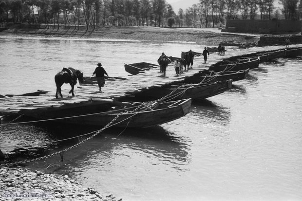 图片[8]-Old photos of Lintao, Gansu in the 1930s Rural scenery and Yongning floating bridge-China Archive