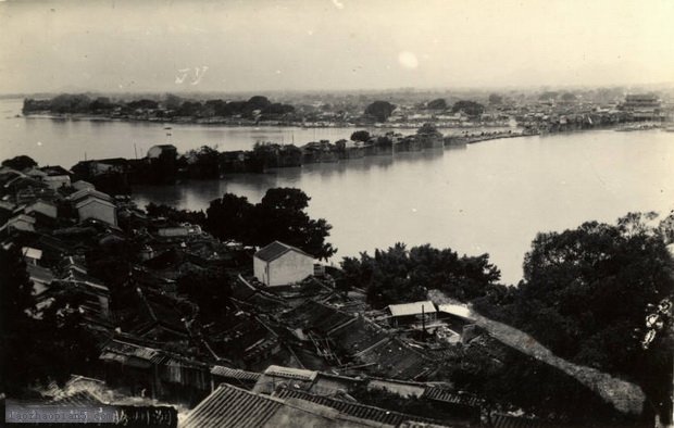 图片[1]-Old photos of Chaozhou: Guangji Bridge, Kaiyuan Temple and Clock Tower in Chaozhou in the early Republic of China-China Archive