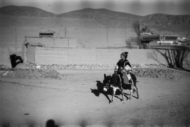 图片[19]-In 1934, an old photo of a young and beautiful Tu woman who likes riding donkeys in Huzhu County, Qinghai Province-China Archive