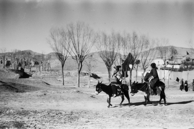 图片[18]-In 1934, an old photo of a young and beautiful Tu woman who likes riding donkeys in Huzhu County, Qinghai Province-China Archive
