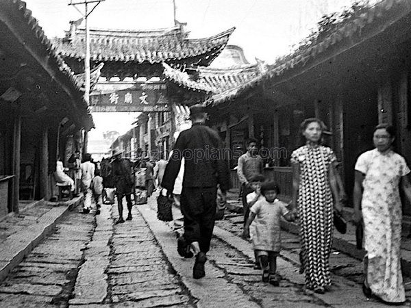 图片[1]-Old photos of Kunming, Yunnan in 1938 The scene of the rear area during the Anti Japanese War-China Archive