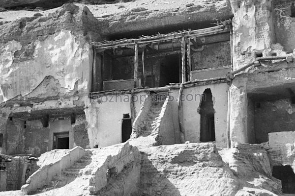 图片[8]-The old photos of Dunhuang, Gansu in 1943. The scenery of Mogao Grottoes in Dunhuang 80 years ago-China Archive