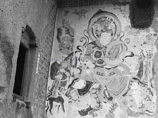 图片[10]-The old photos of Dunhuang, Gansu in 1943. The scenery of Mogao Grottoes in Dunhuang 80 years ago-China Archive