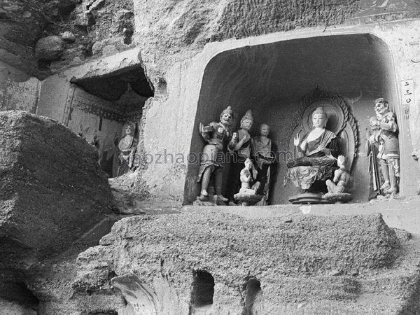 图片[15]-The old photos of Dunhuang, Gansu in 1943. The scenery of Mogao Grottoes in Dunhuang 80 years ago-China Archive