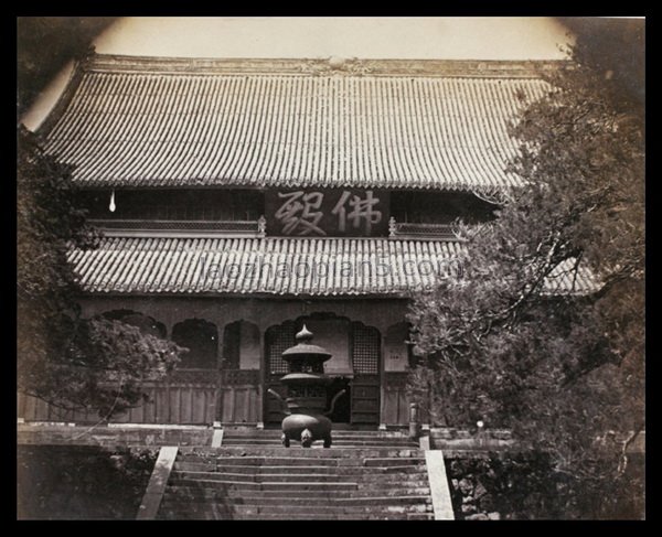 图片[3]-Old photos of Ningbo in the 1870s Scenery of Tiantong Temple 150 years ago-China Archive