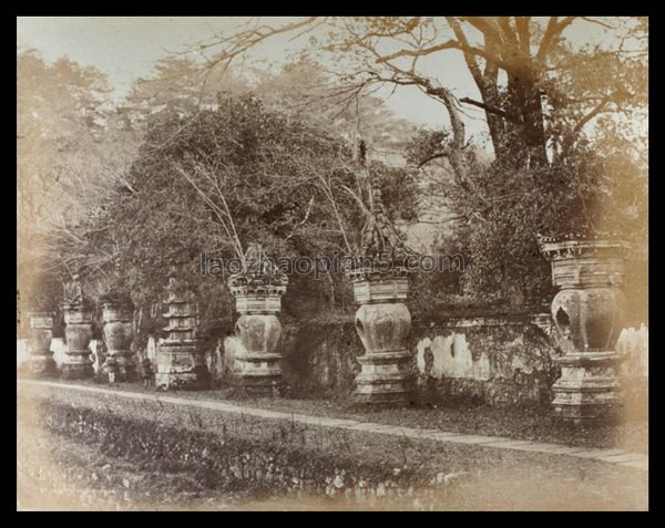图片[4]-Old photos of Ningbo in the 1870s Scenery of Tiantong Temple 150 years ago-China Archive
