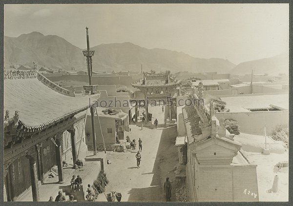 图片[5]-In 1925, the old photo of Dangar Ancient City in Huangyuan, Qinghai, used to be the capital of tea and horse merchants-China Archive