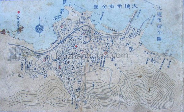 图片[13]-Photos of Dalian Scenic Spots and Hand drawn Map of Dalian during the Japanese Occupation of the Republic of China-China Archive