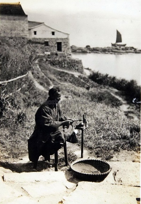 图片[2]-1930 Old photo of Mount Putuo in Zhejiang Province, a Buddhist holy place 100 years ago-China Archive