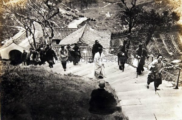 图片[4]-1930 Old photo of Mount Putuo in Zhejiang Province, a Buddhist holy place 100 years ago-China Archive