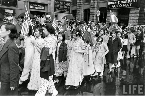 图片[2]-Scene photo of the anti Japanese demonstration held by overseas Chinese in New York in May 1938-China Archive