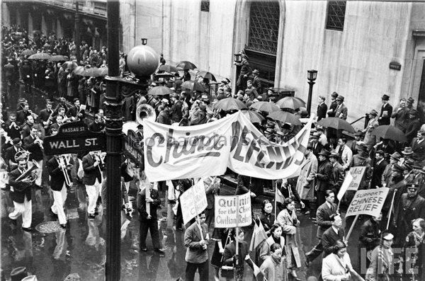 图片[3]-Scene photo of the anti Japanese demonstration held by overseas Chinese in New York in May 1938-China Archive