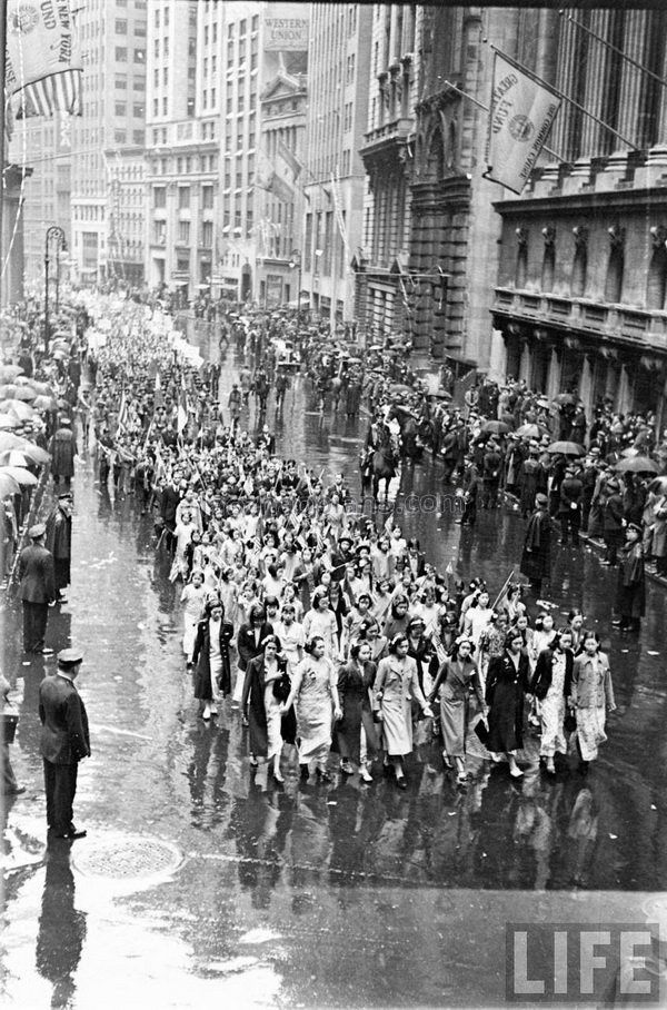 图片[32]-Scene photo of the anti Japanese demonstration held by overseas Chinese in New York in May 1938-China Archive