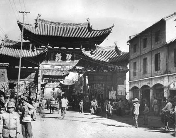 图片[1]-Old photos of Kunming, Yunnan in 1944. The style and features of Kunming in the rear area of the Anti Japanese War-China Archive