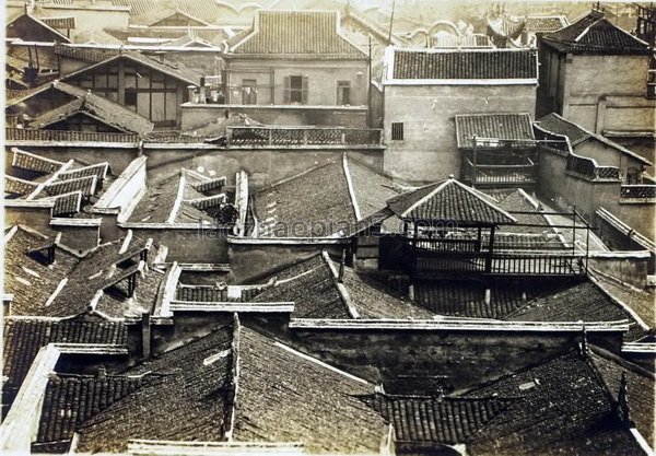 图片[3]-1943 Chongqing Old Photo Wanxian Three Gorges Diaojiao Building-China Archive