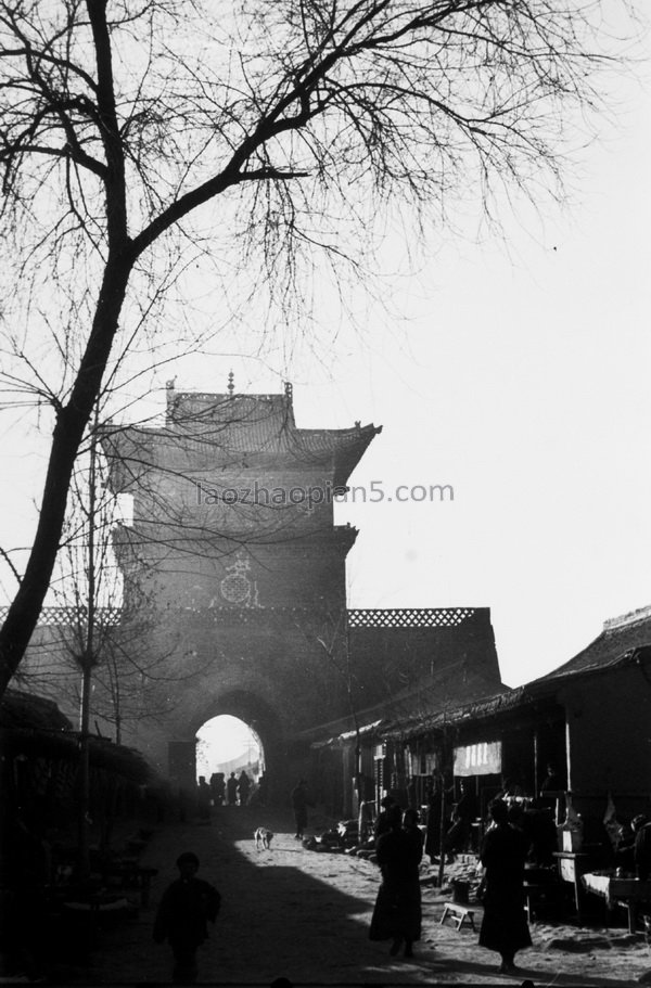 图片[2]-Old photo of Linxia, Gansu in 1933: Qiaolou in Linxia under the lens of Hai Yingguang-China Archive