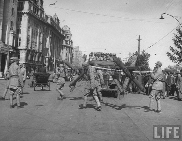 图片[2]-The old photos of Shanghai in 1945 The images of Shanghai at the beginning of the victory of the Anti Japanese War (2)-China Archive