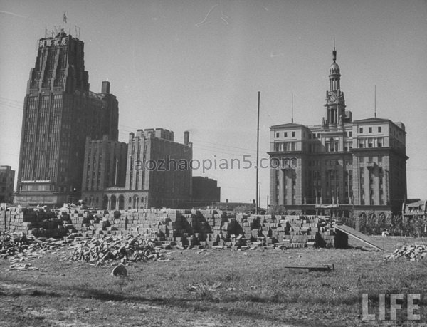 图片[7]-The old photos of Shanghai in 1945 The images of Shanghai at the beginning of the victory of the Anti Japanese War (2)-China Archive