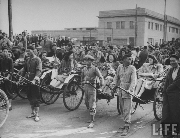 图片[16]-The old photos of Shanghai in 1945 The images of Shanghai at the beginning of the victory of the Anti Japanese War (3)-China Archive