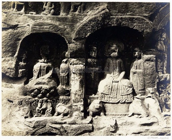 图片[15]-Photographed by Xie Gelan, a cliff statue of Xishan Temple in Mianyang, Sichuan in 1914-China Archive