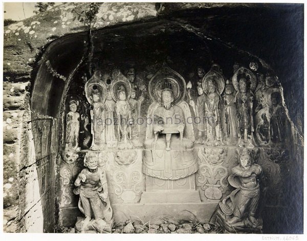 图片[21]-Photographed by Xie Gelan, a cliff statue of Xishan Temple in Mianyang, Sichuan in 1914-China Archive