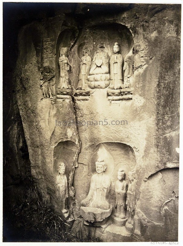 图片[25]-Photographed by Xie Gelan, a cliff statue of Xishan Temple in Mianyang, Sichuan in 1914-China Archive