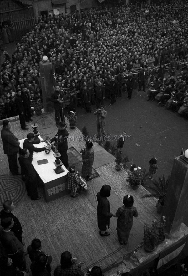 图片[10]-1940 photos of Chongqing people’s life and collective weddings-China Archive