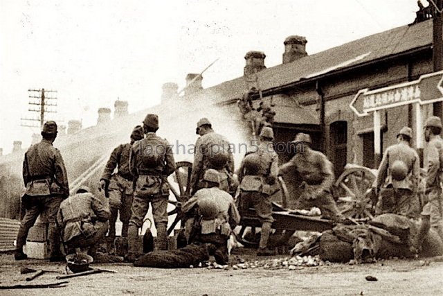 图片[3]-Old photos of Japanese army attacking Tianjin battlefield in 1937-China Archive