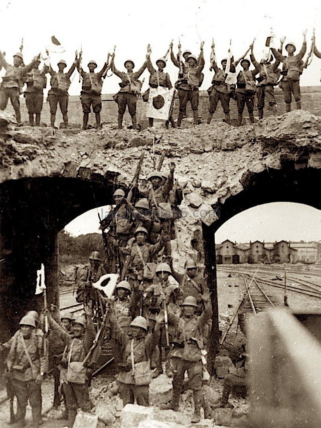 图片[4]-Old photos of Japanese army attacking Tianjin battlefield in 1937-China Archive