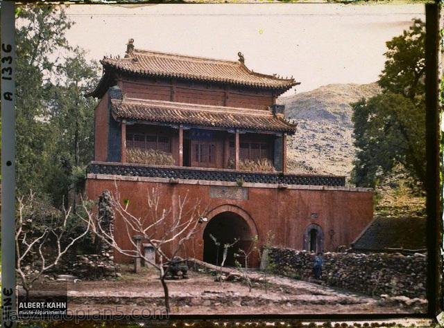 图片[1]-The old photo of Mount Tai in 1913, the true color image of Mount Tai 100 years ago (Part 1)-China Archive